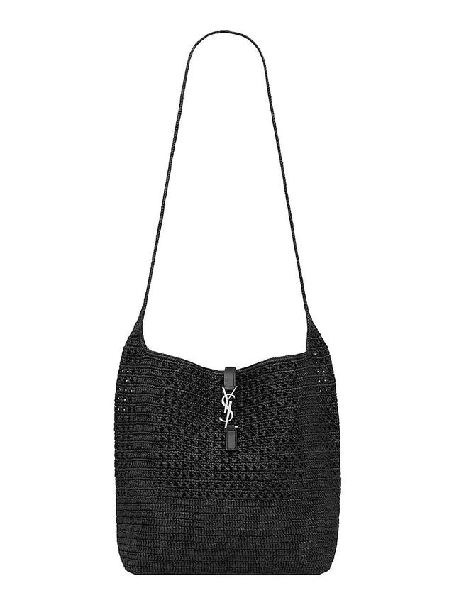 Womens Le 5  7 Medium Tote in Raffia Crochet Product Image