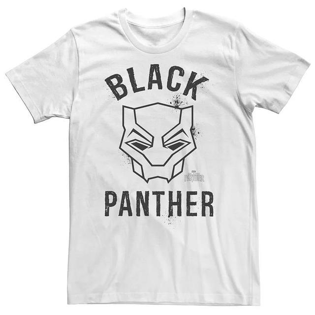 Big & Tall Marvel Black Panther Movie Collegiate Graffiti Mask Tee, Mens Product Image