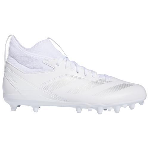 adidas Mens Adizero Impact .2 - Football Shoes Silver Metallic/White/White Product Image