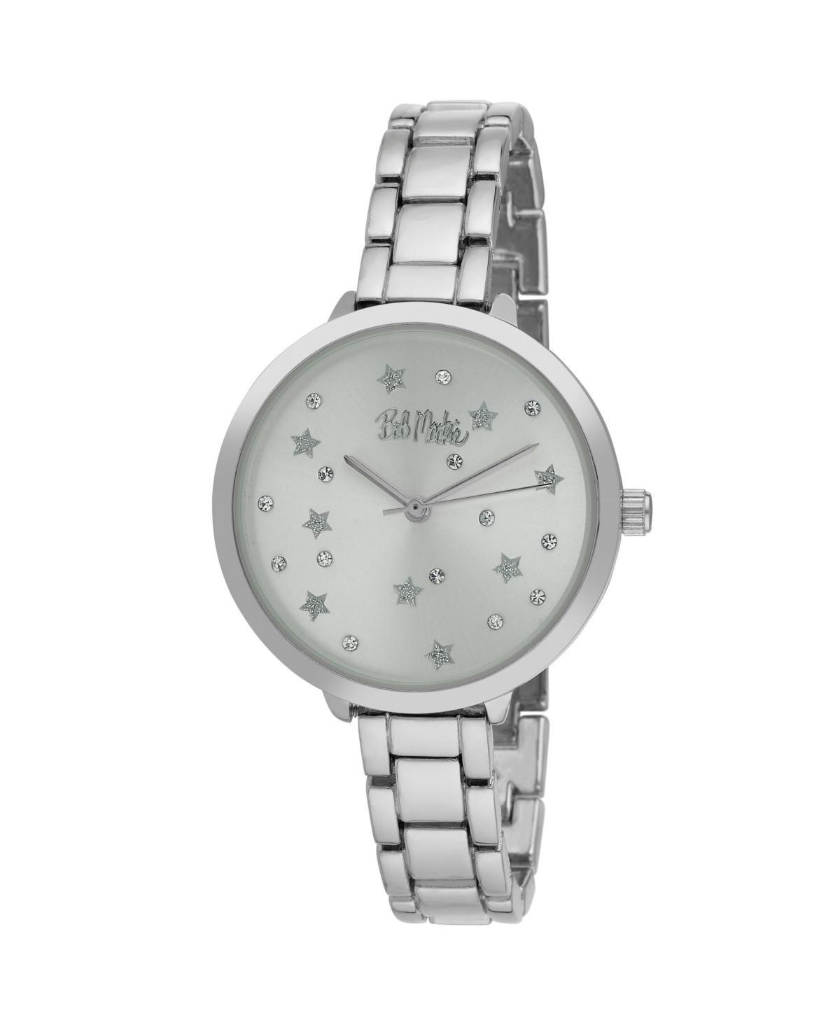 Bob Mackie Womens Silver-Tone Alloy Bracelet Link Watch, 36mm - Silver-Tone Product Image