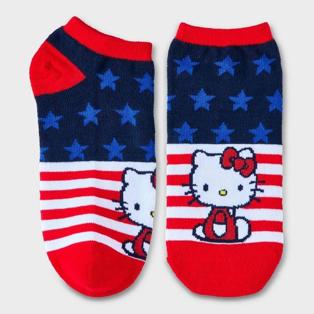 Womens Hello Kitty Americana Low Cut Socks 4-10 Product Image