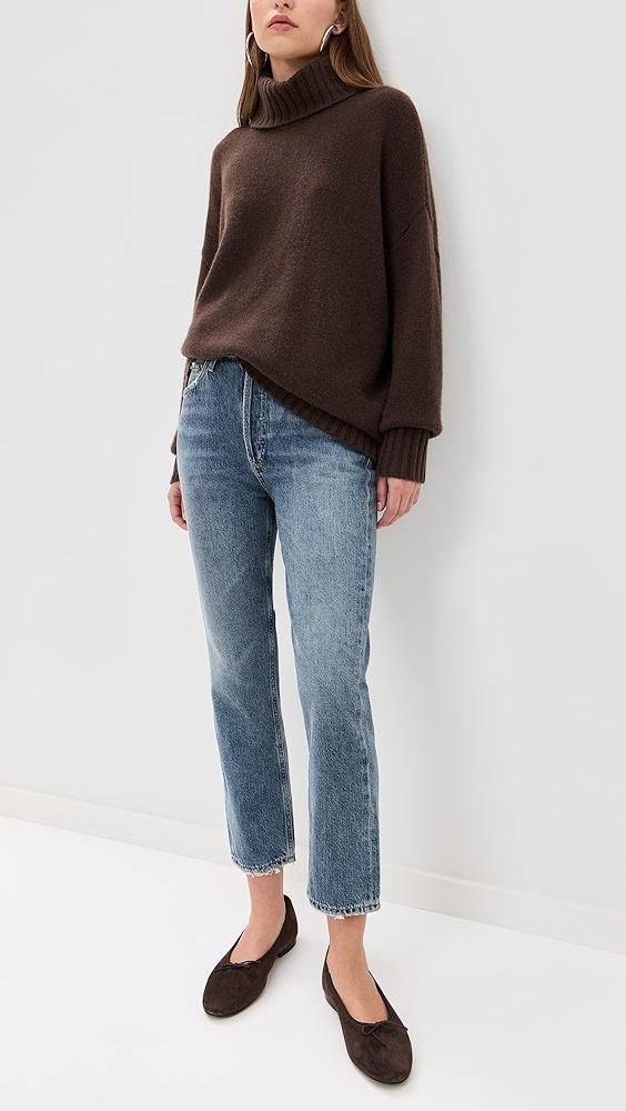 AGOLDE Riley High Rise Straight Crop Jeans | Shopbop product image