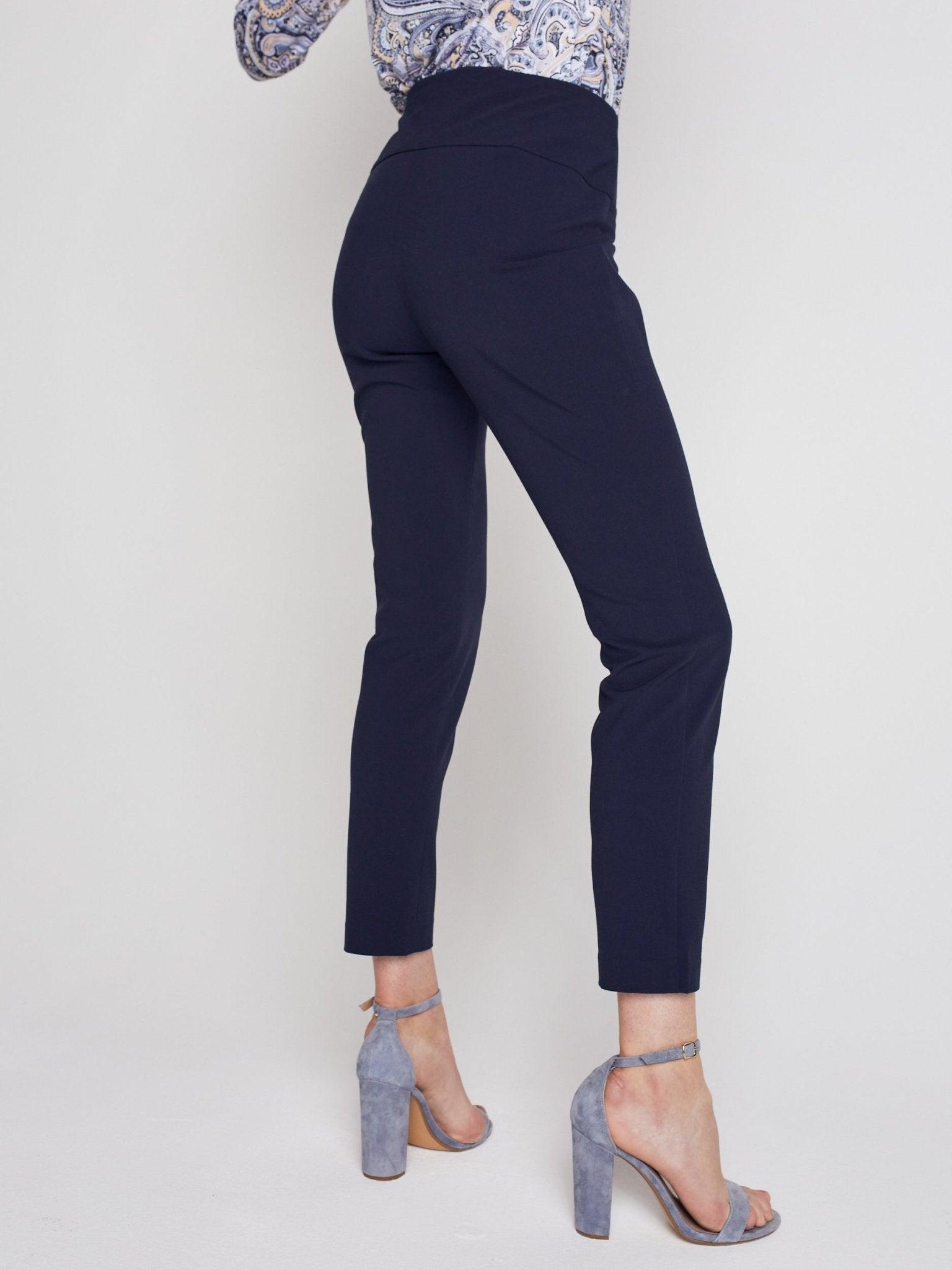 Roz & Ali Secret Agent Pants with Slim Leg & Wide Waistband - Petite Product Image