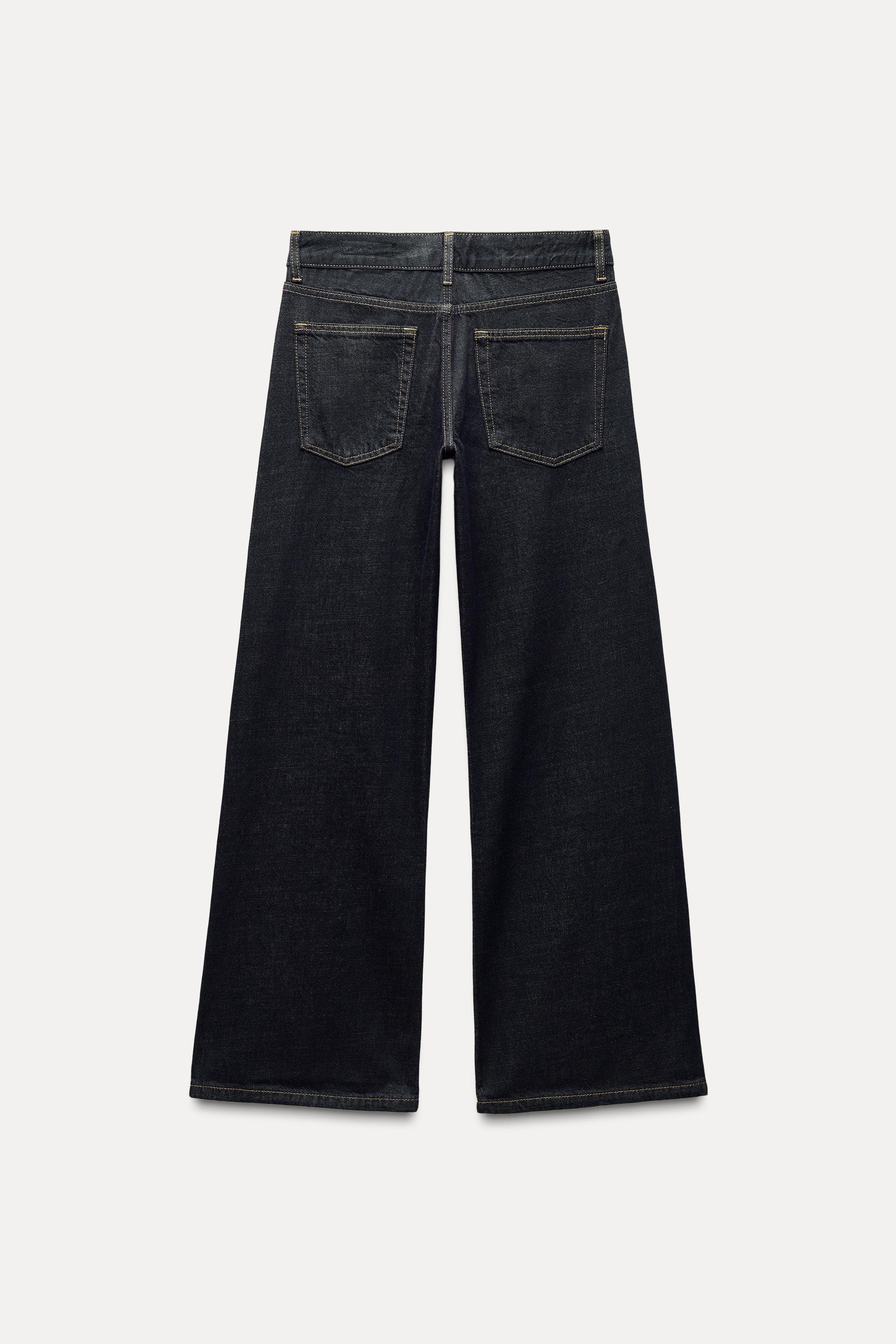 ZW COLLECTION WIDE LEG LOW RISE JEANS Product Image