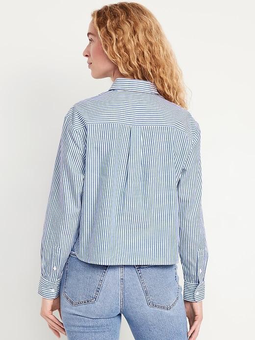 Button-Down Crop Shirt Product Image