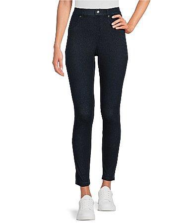 HUE Ultra Soft High Waisted Denim Jeggings Product Image