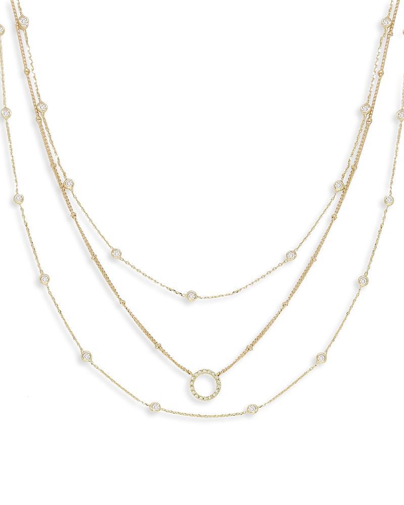 Womens Monroe Crystal Strand 18K Gold-Plated Layered Necklace Product Image