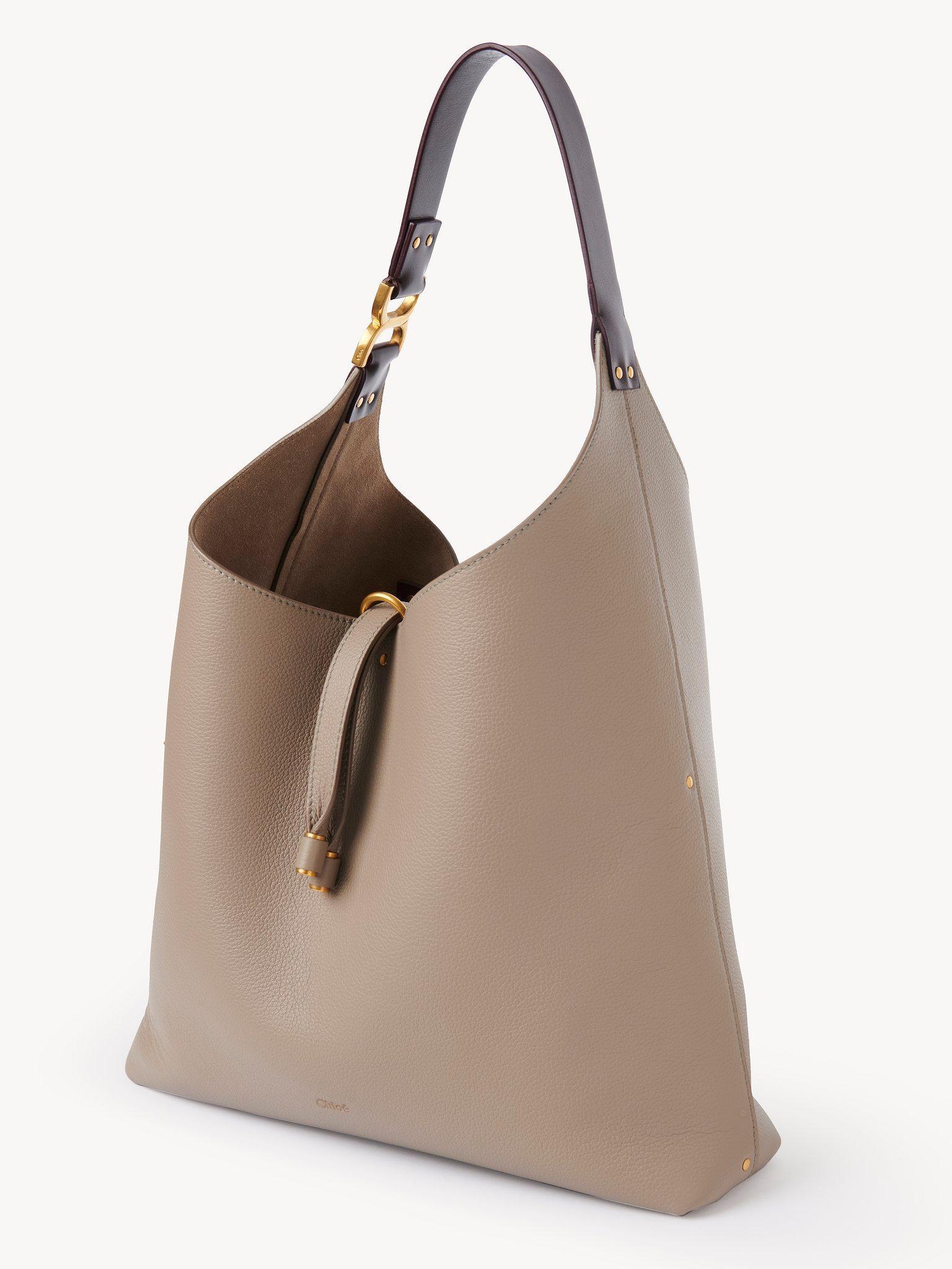 Marcie hobo bag in suede leather Product Image