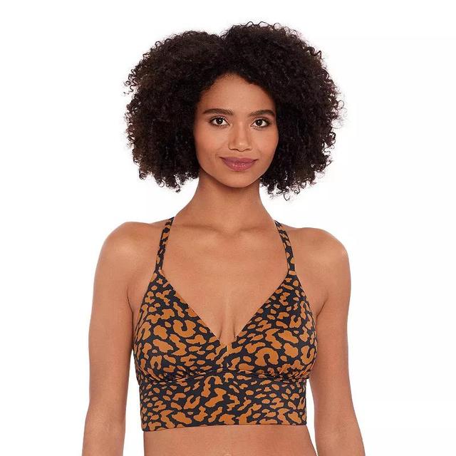 Womens Eco Beach Long Line Bralette Swim Top Product Image