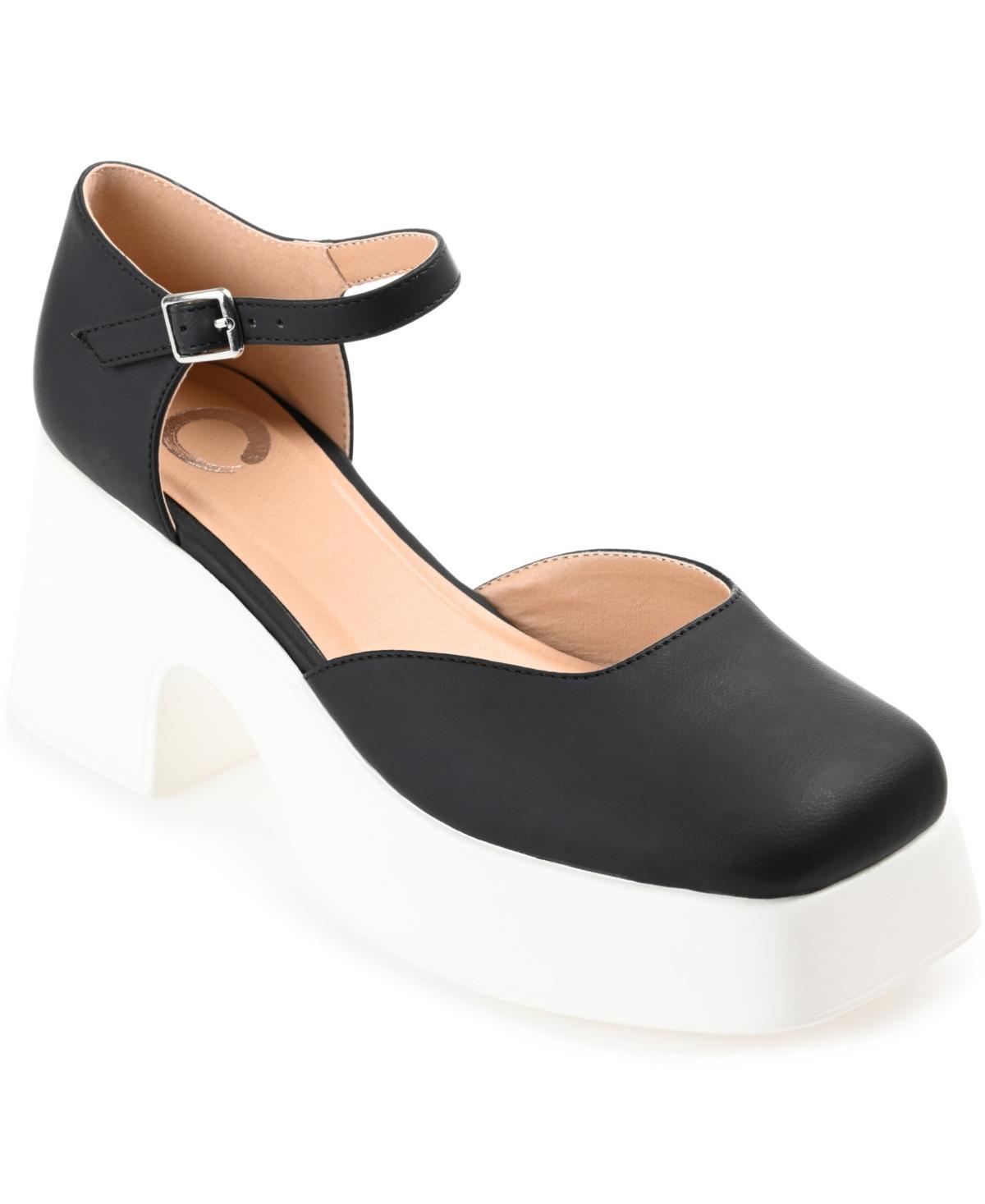 Journee Collection Womens Lizza Platform Block Heel Pumps Product Image