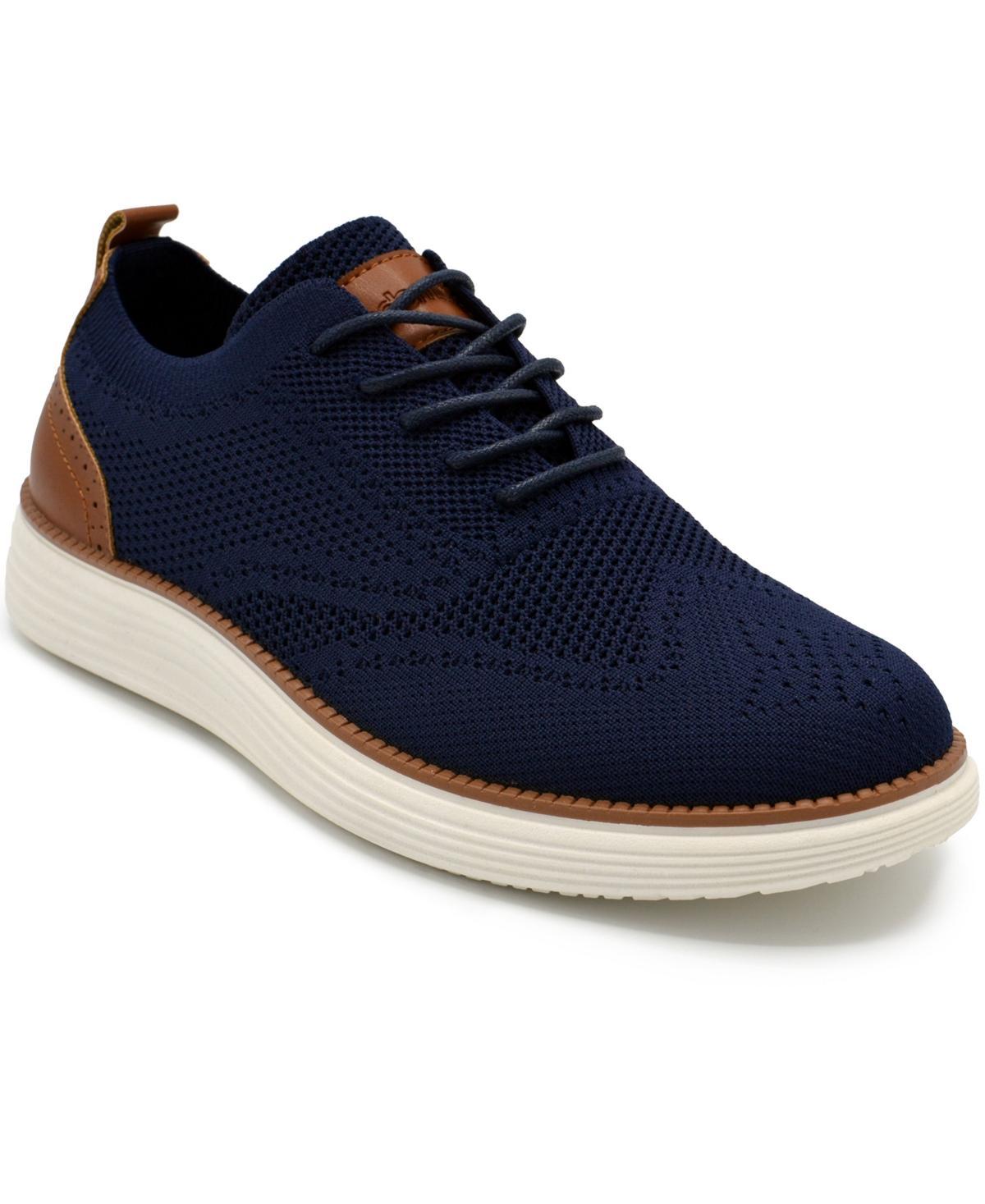 Akademiks Mens Wingtip Knit Oxford Shoes Blue Product Image