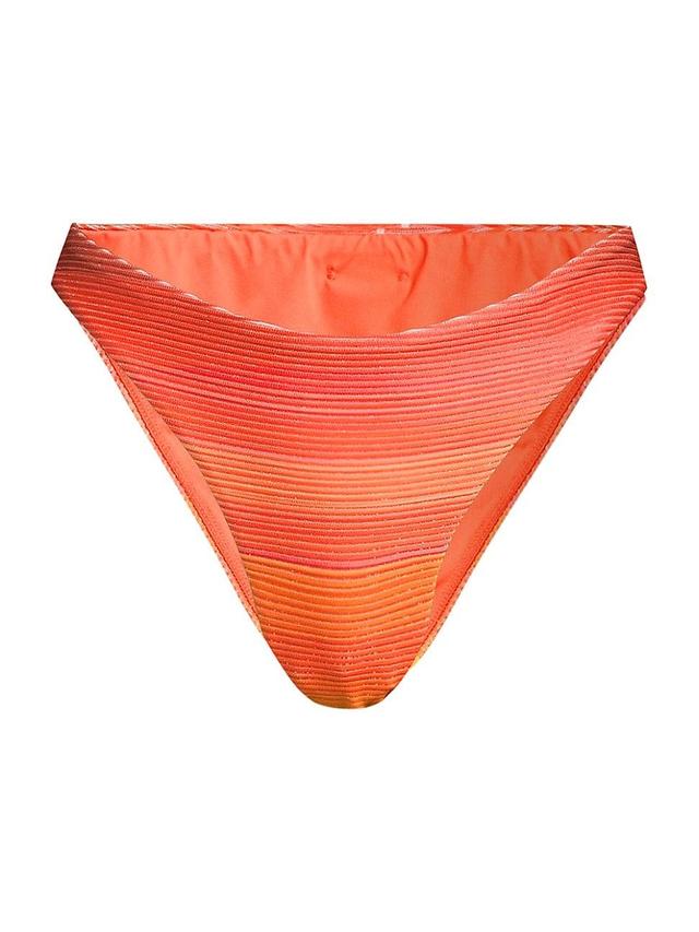 Womens Margot Sunset Stripe Bikini Bottoms Product Image