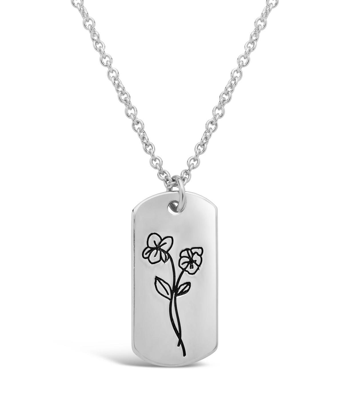 Womens Birth Flower Necklace - July/Water Lily Product Image