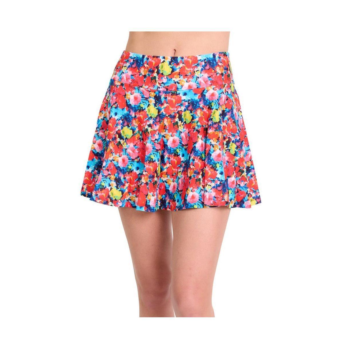 Calypsa Womens Flowy Swim Skort Product Image