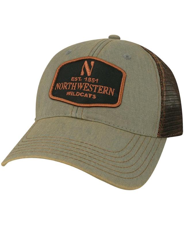 Mens Gray Northwestern Wildcats Practice Old Favorite Trucker Snapback Hat Product Image