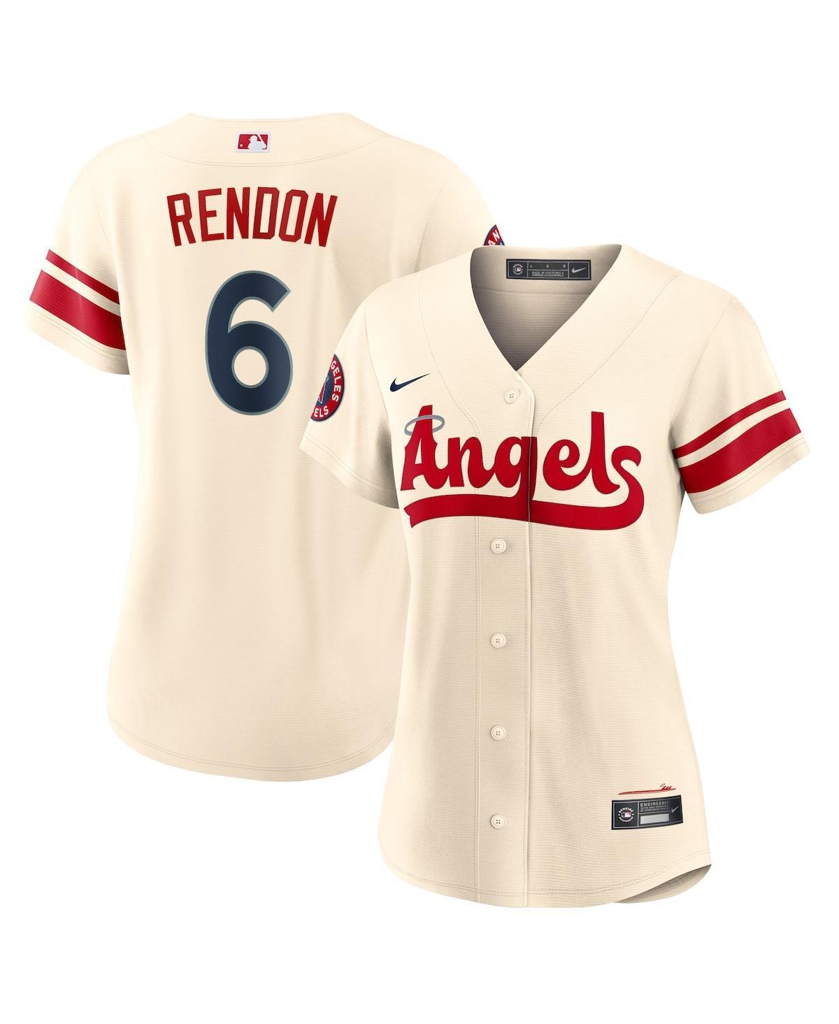 Womens Nike Anthony Rendon Cream Los Angeles Angels 2022 City Connect Replica Player Jersey Product Image