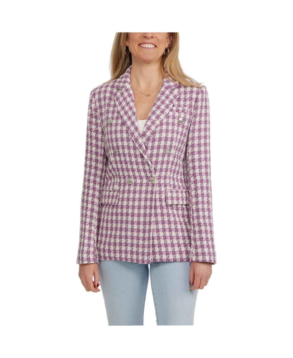 Ellen Tracy Womens Boucl Double Breasted Blazer Product Image