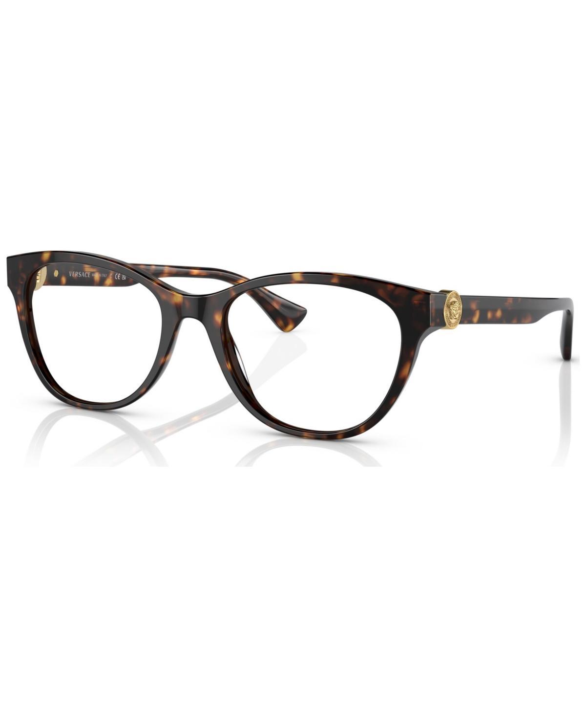 Versace Womens Cat Eye Eyeglasses, VE333055-o - Havana Product Image