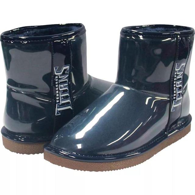 Women's Cuce Navy Tennessee Titans Water Resistant Faux Shearling Boots Product Image