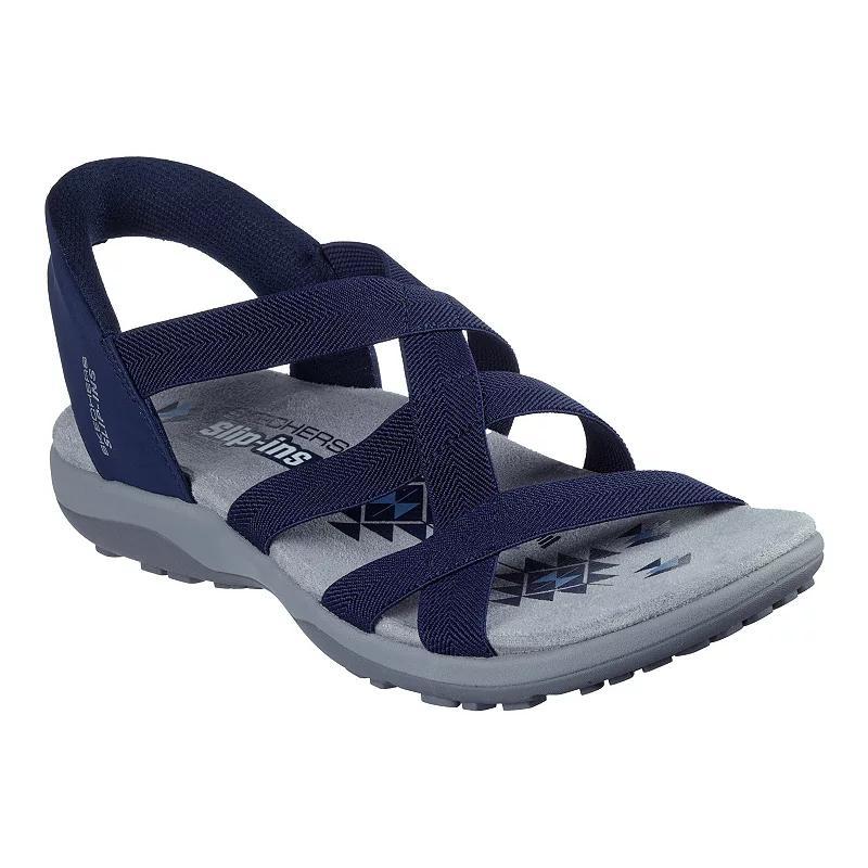 Skechers Hands Free Slip-ins Reggae Slim Stretch Flex Womens Sandals Blue Product Image