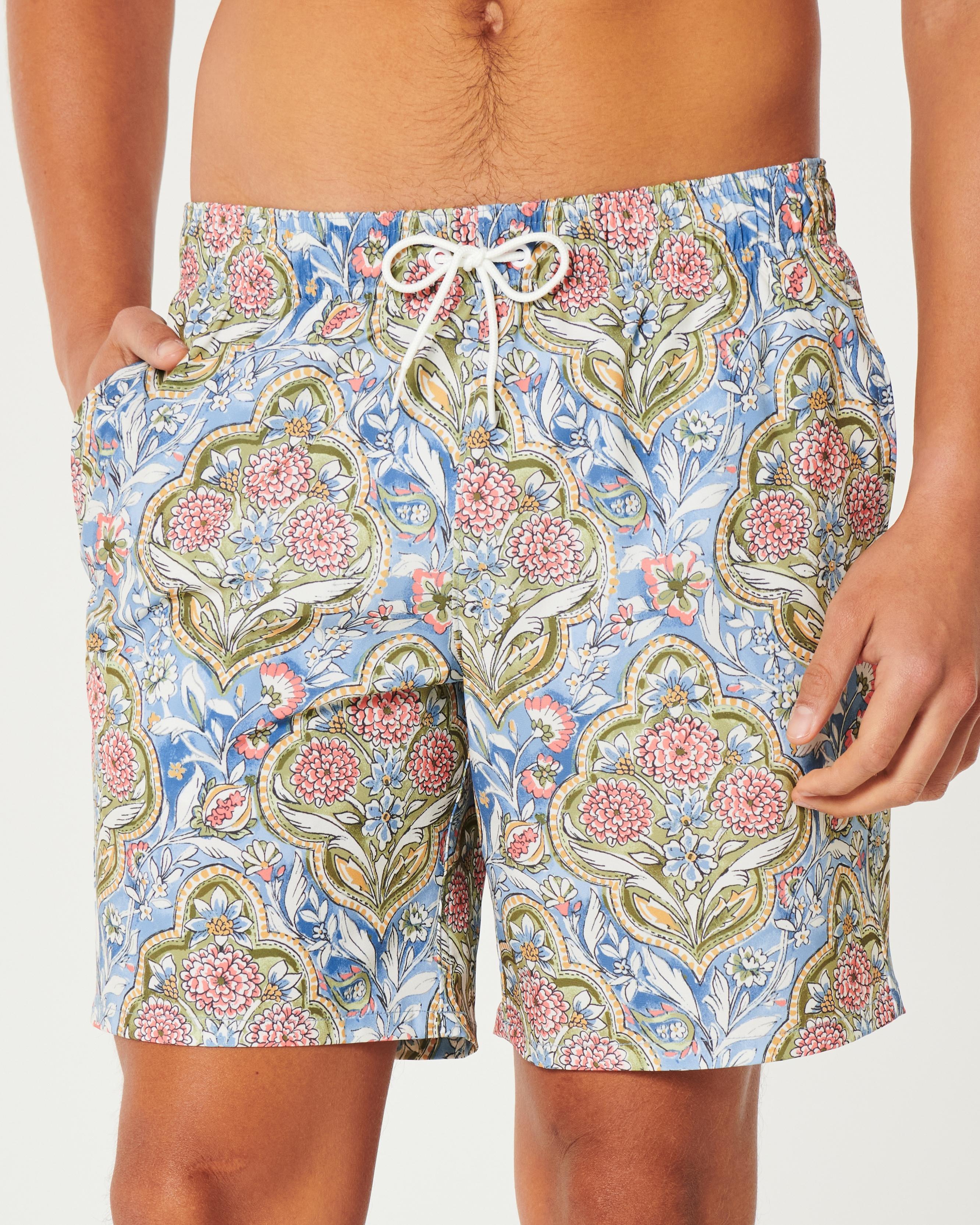 Embroidered Guard Swim Trunks 7" Product Image