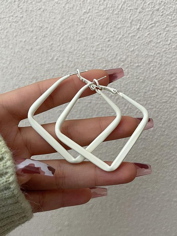 Simple Chic Geometric Solid Color Earrings product image