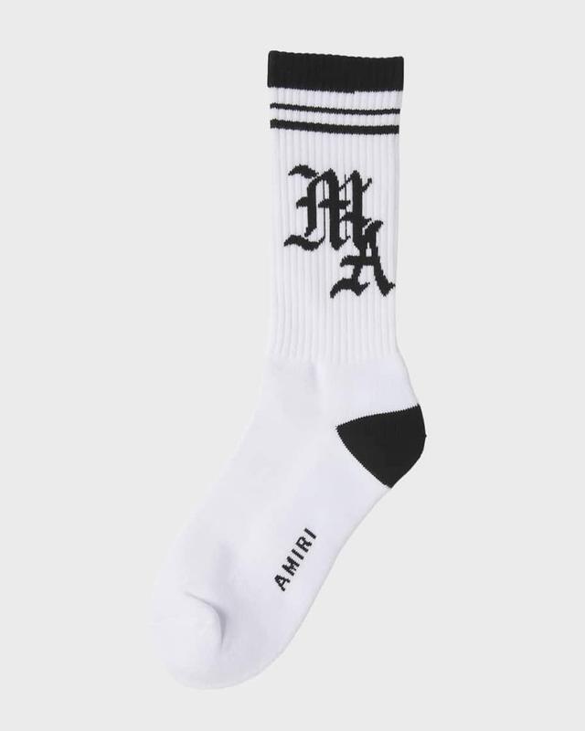 Mens Ma Striped Cotton Crew Socks Product Image