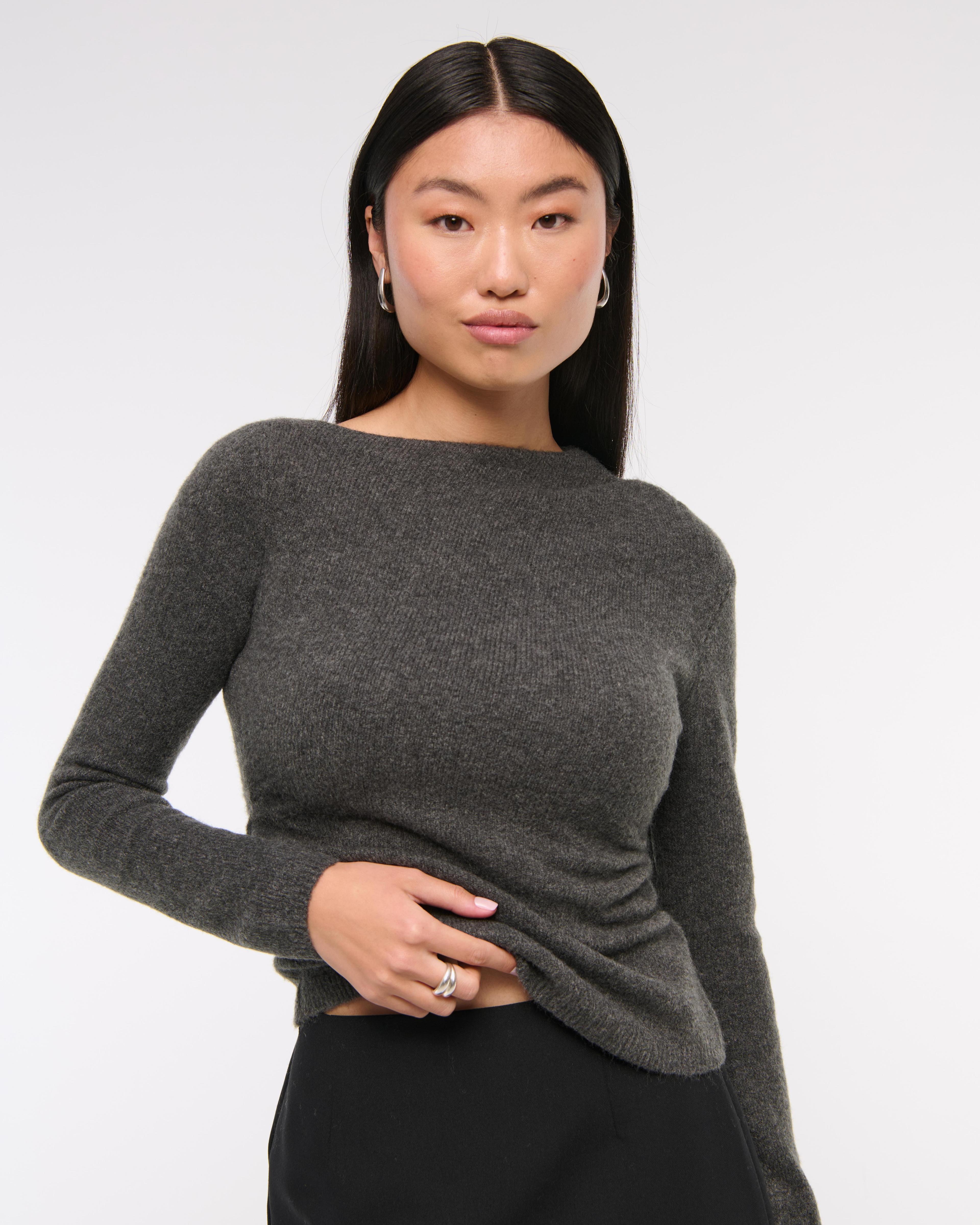 Asymmetrical Draped Sweater Product Image