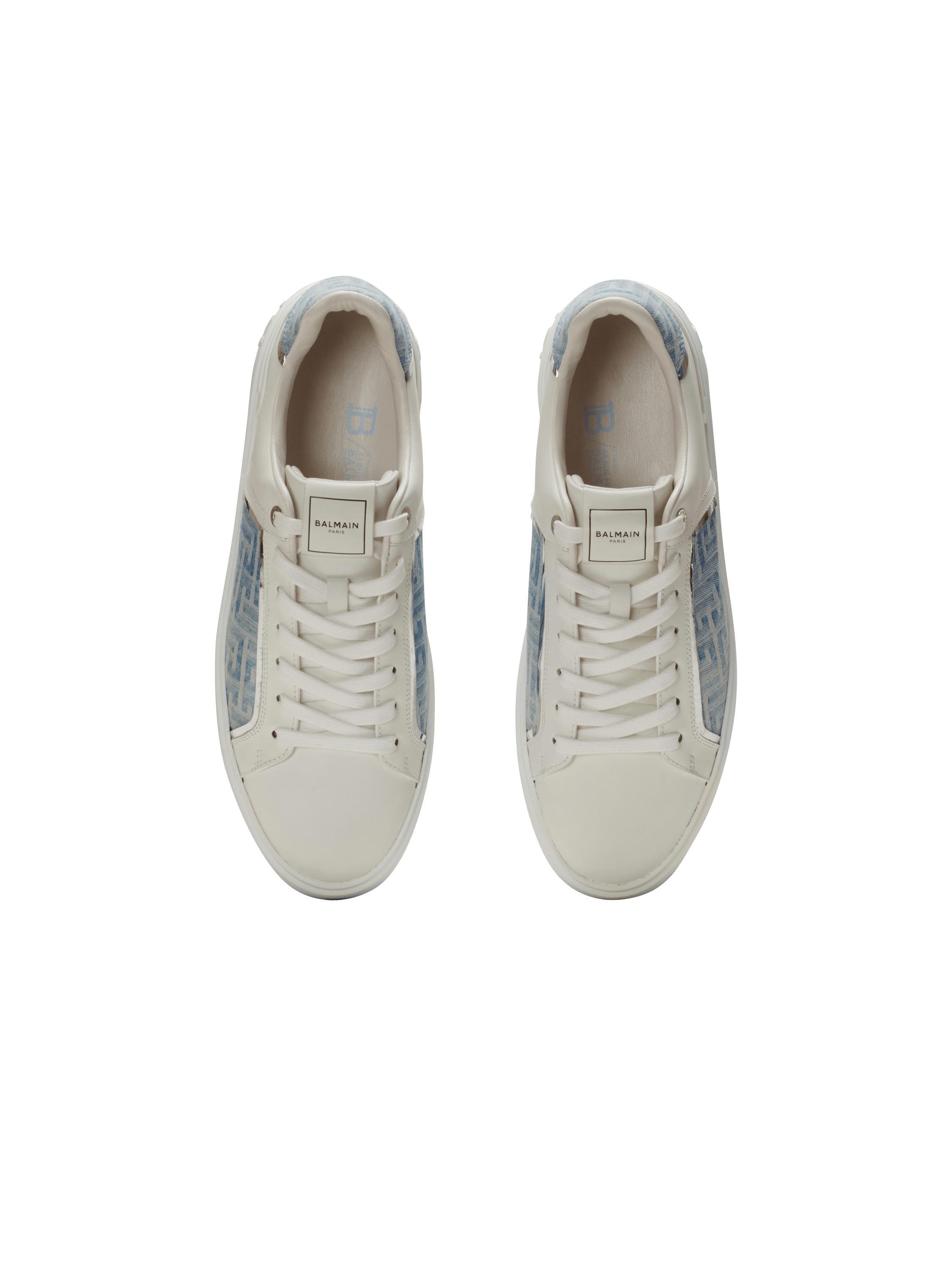 B-Court sneakers in leather and denim Product Image