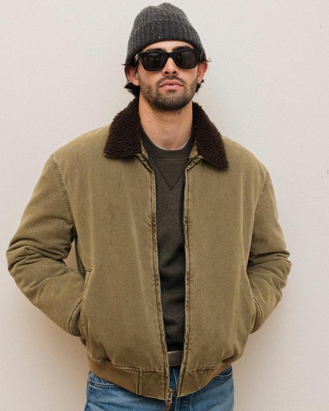 Flight Jacket In Canvas Product Image