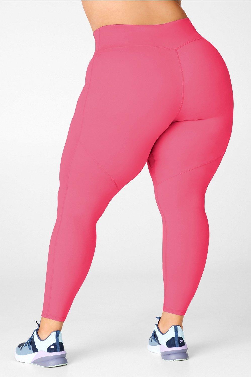 Fabletics Anywhere High-Waisted Legging Womens pink/red plus Size 4X Product Image