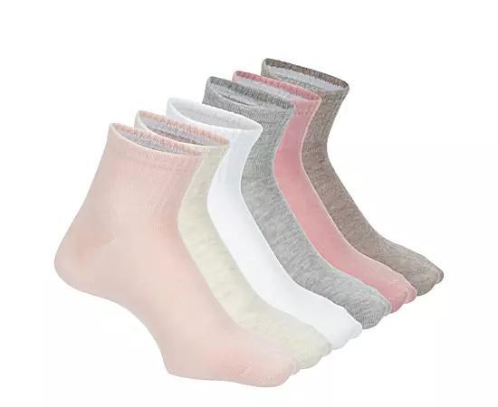 Steve Madden Womens Quarter Socks 6 Pairs Product Image