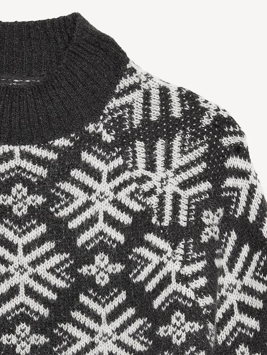 Holiday Print Mock-Neck Sweater Product Image