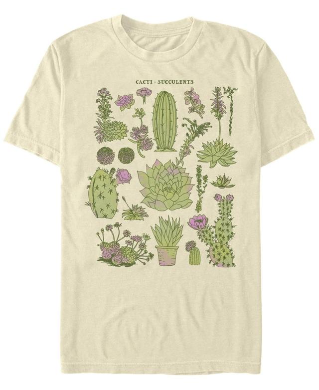 Fifth Sun Mens Cacti Chart Drawing Short Sleeve Crew T-shirt Product Image