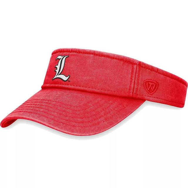 Mens Top of the World Red Louisville Cardinals Terry Adjustable Visor Product Image