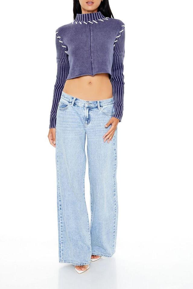 Whipstitched Cropped Sweater | Forever 21 Product Image