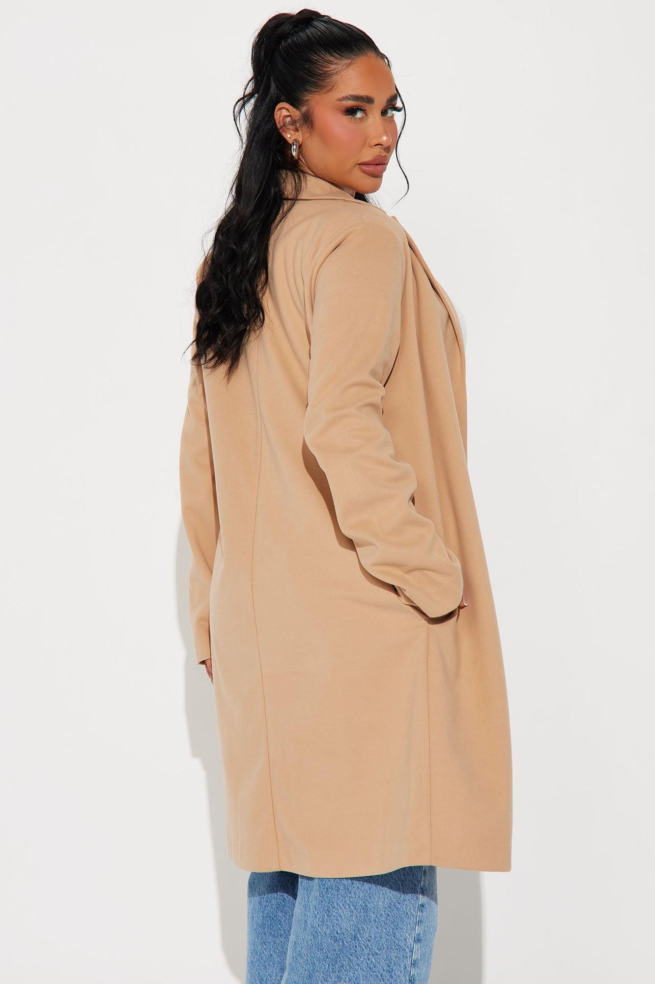 Downtown Errands Wool Trench - Khaki Product Image