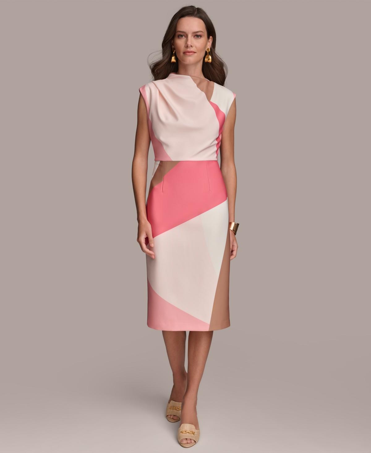 Women's Colorblocked Sheath Dress Product Image