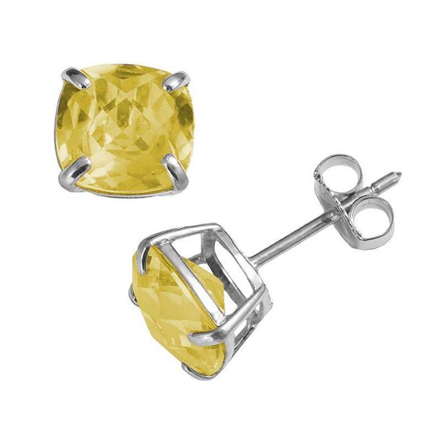 Designs by Gioelli Sterling Silver Citrine Stud Earrings, Womens, Orange Product Image