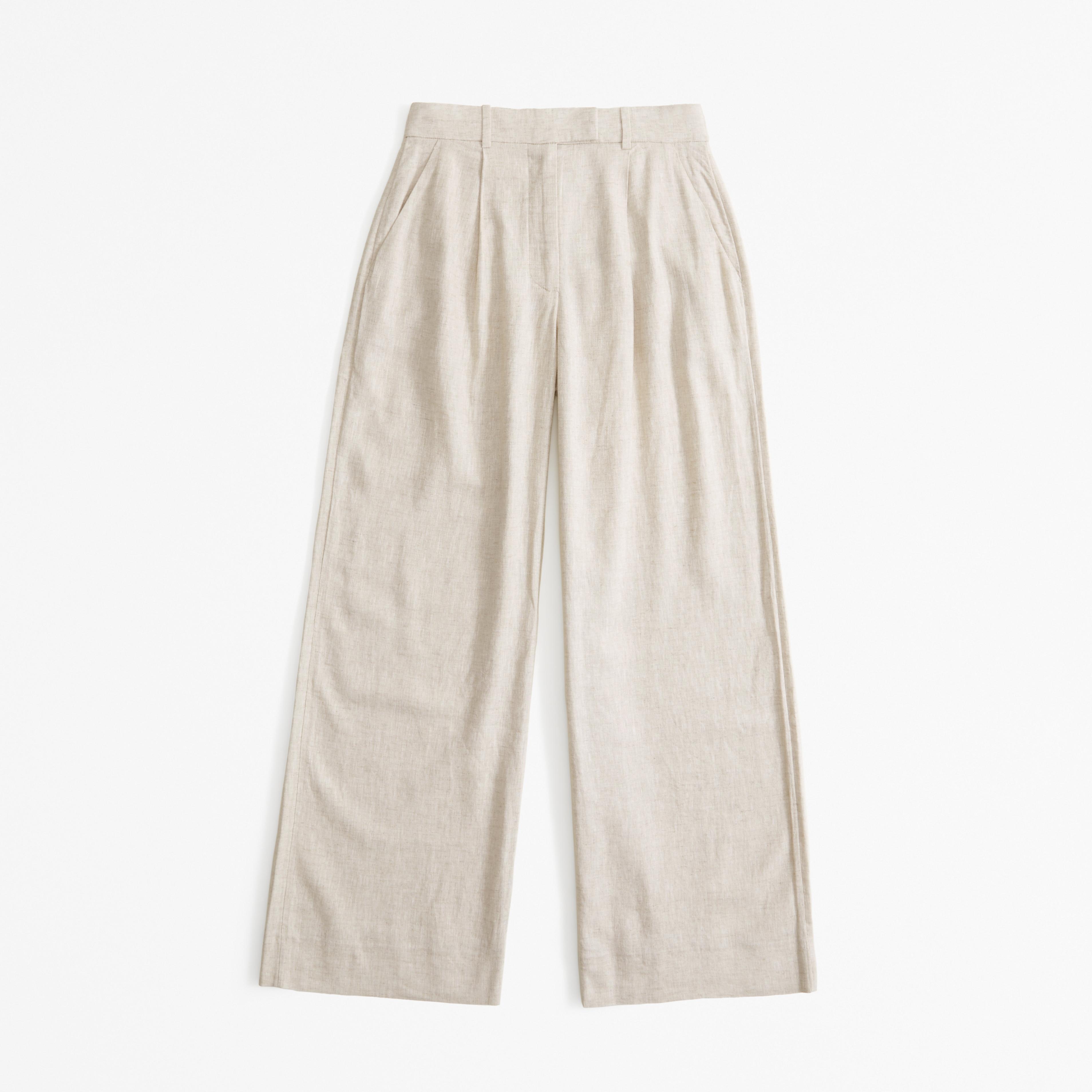 A&F Harper Tailored Linen-Blend Pant Product Image