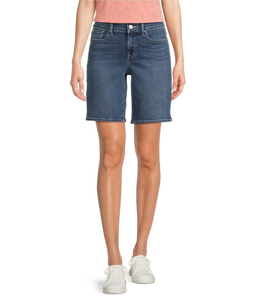 NYDJ Ella Stretch Denim Mid Rise Shorts Product Image