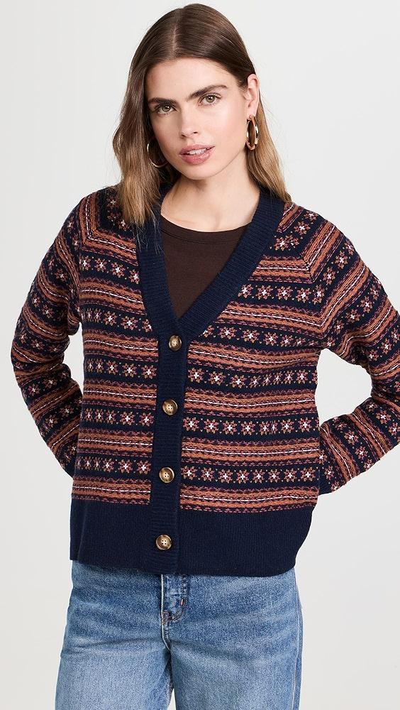 Faherty Highland Fair Isle Cardigan | Shopbop Product Image