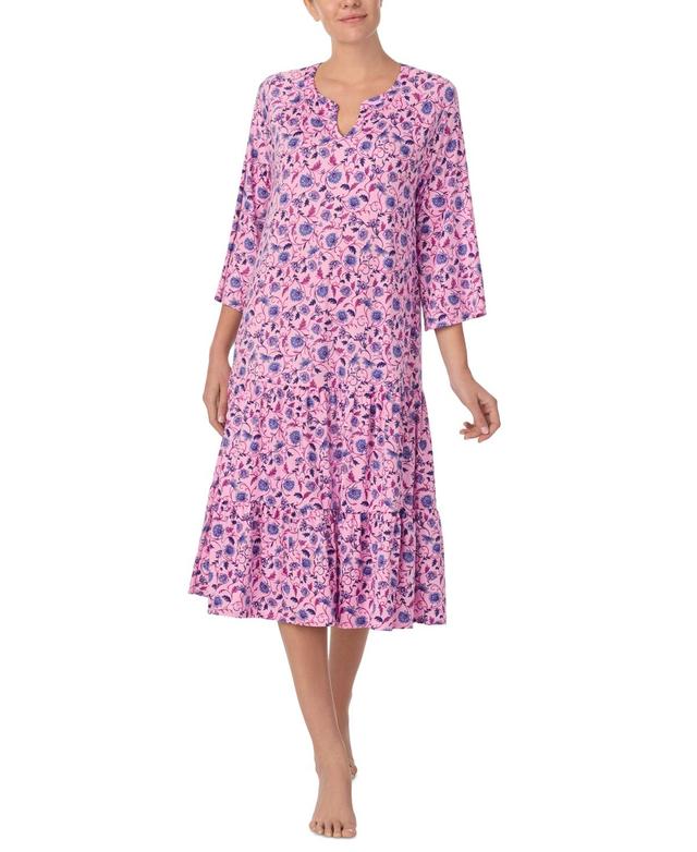 Ellen Tracy Womens 3/4-Sleeve Long Nightgown Product Image