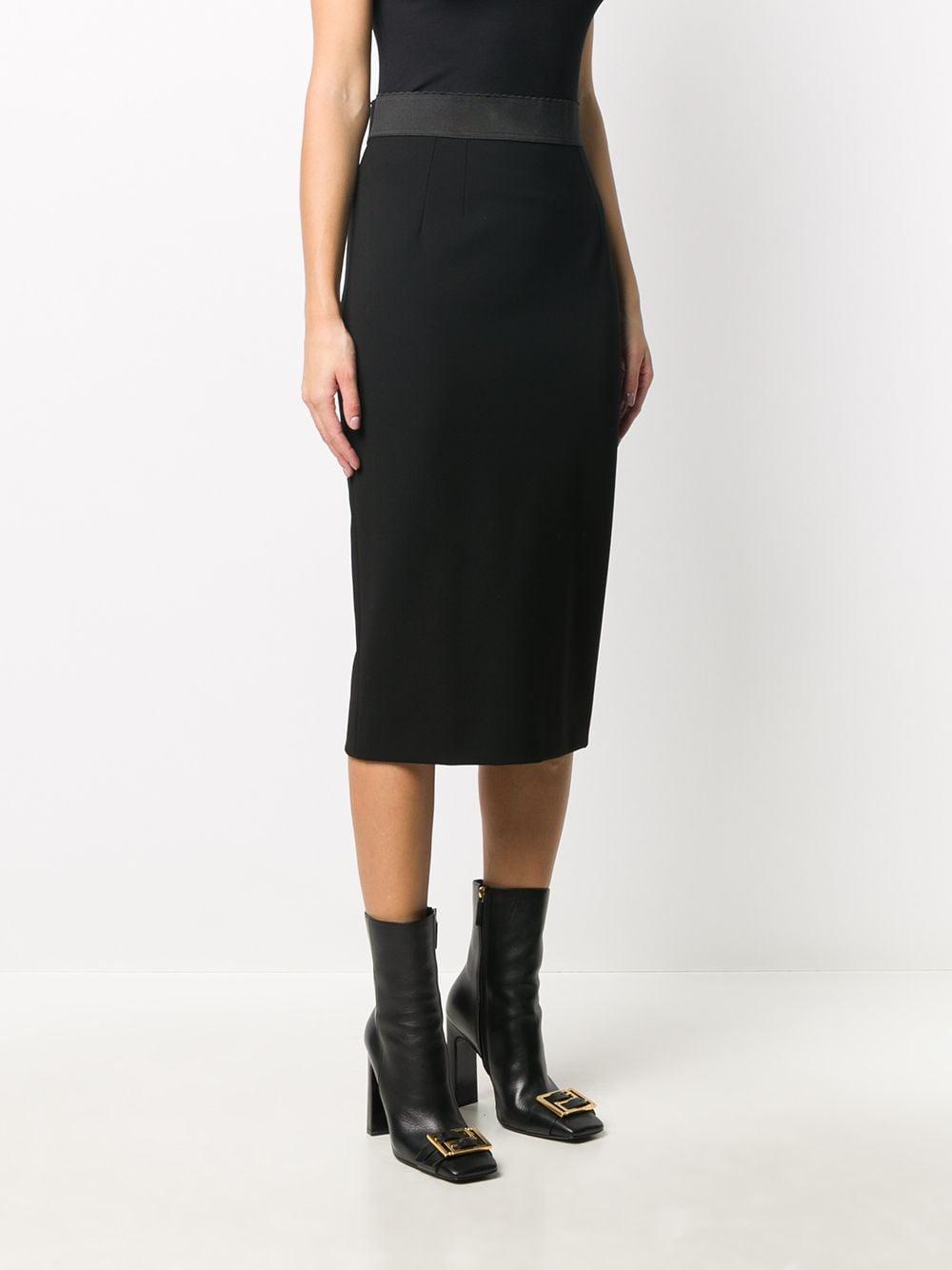 Wool-blend Pencil Skirt In Black Product Image