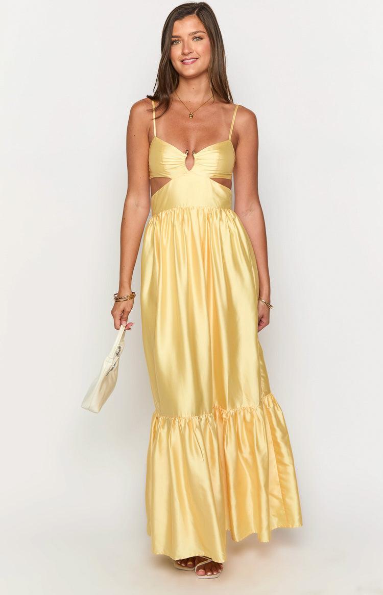 Felicitie Yellow Maxi Dress Product Image