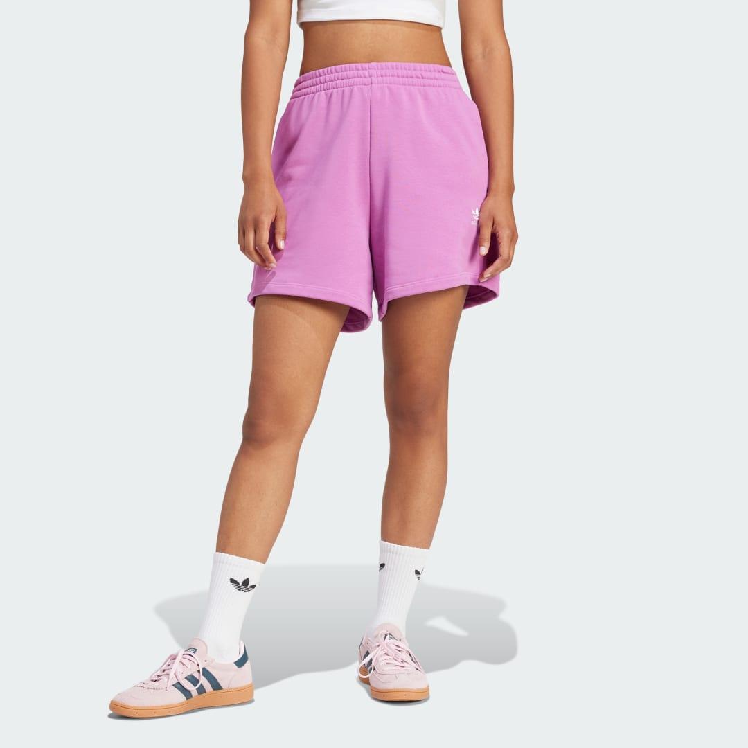 adidas Adicolor Essentials French Terry Shorts Orange L Womens Product Image