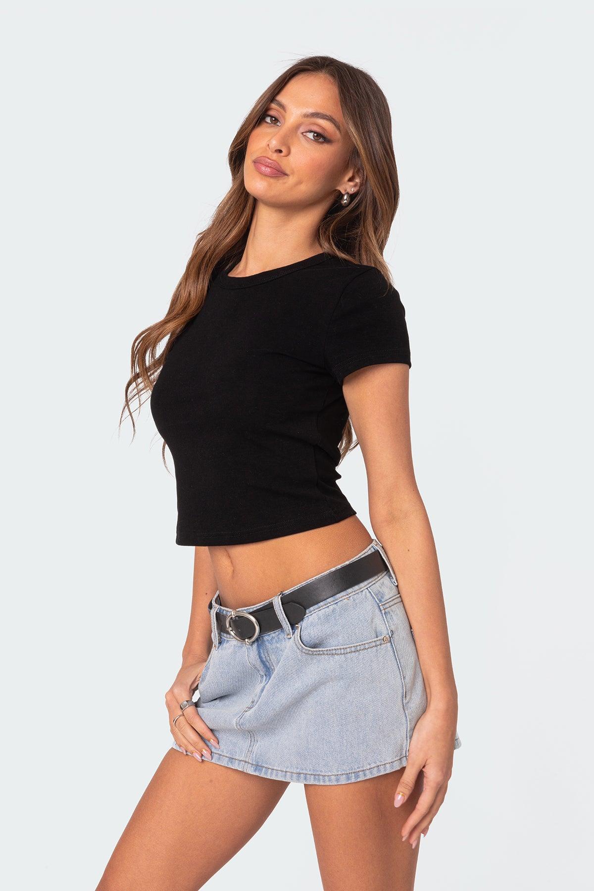 Better Basics Cropped T Shirt Product Image