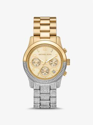 Womens Runway Chronograph Two-Tone Stainless Steel Watch Product Image