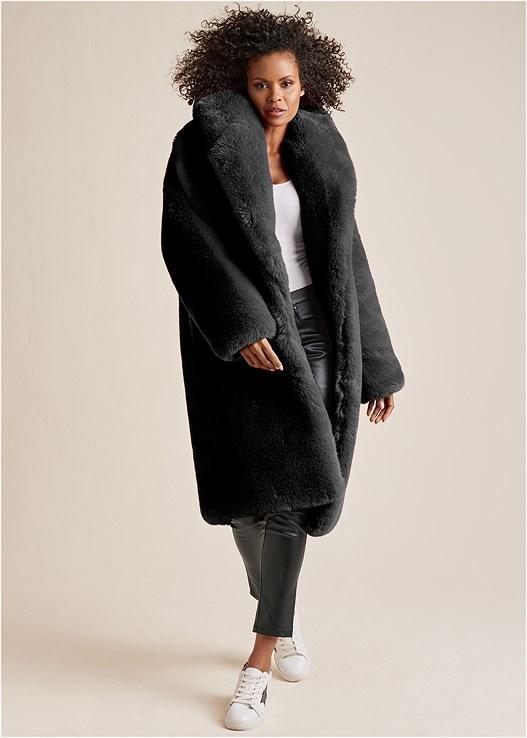 Oversized Faux Fur Coat Product Image