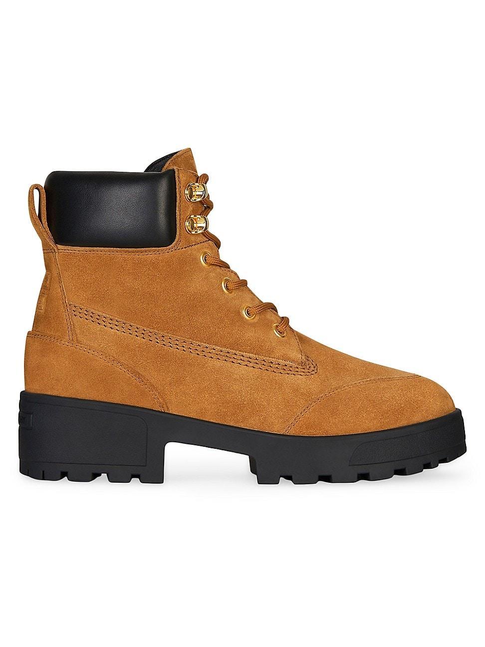 Womens Trekker Ankle Work Boots In Suede Product Image